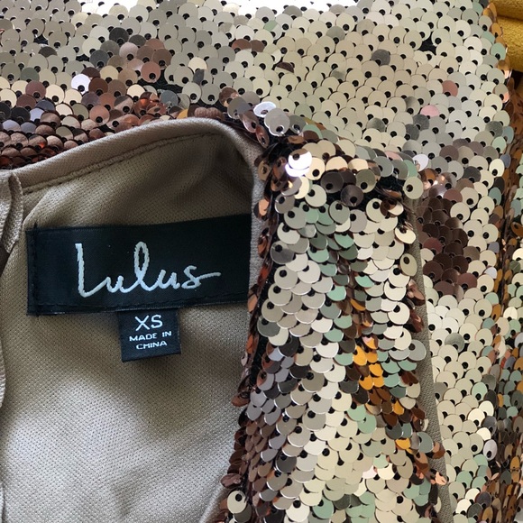 Lulus notorious sequin rose gold maxi dress - Picture 8 of 8